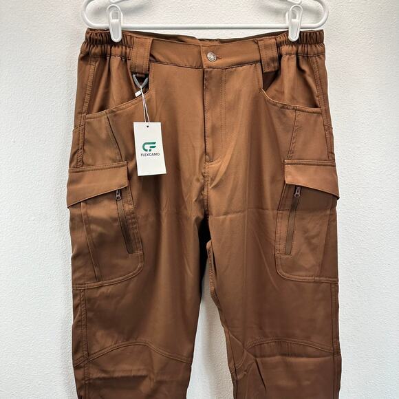 NWT FlexCamo Tactical Waterproof Pants Brown 32 - Picture 4 of 14